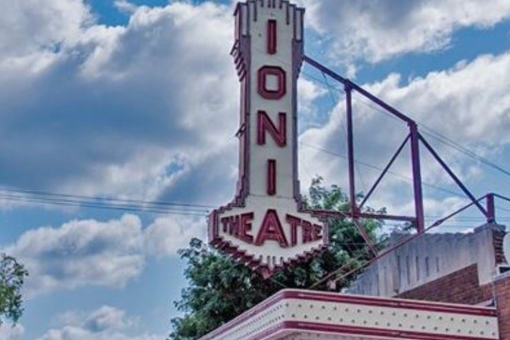 Outside the Ionia Theater Building - Daytime